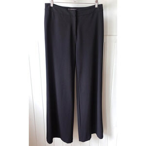 Nanette‎ Lepore Pants Womens 6 Black Wide Leg Dress Stretch Career Office